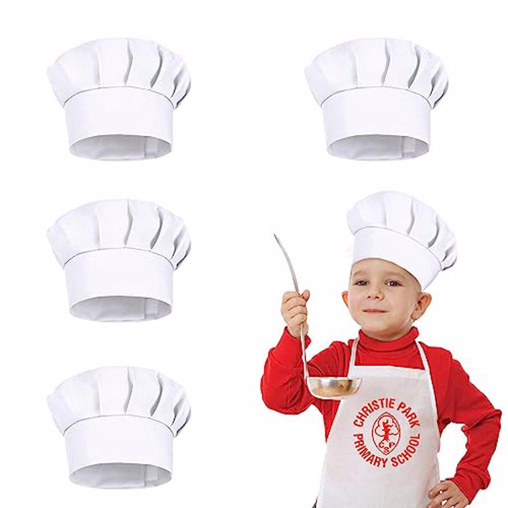 4PCS White Party Cap Hat Costu - Kids Outdoor Kitchen Accessories 评论和价格
